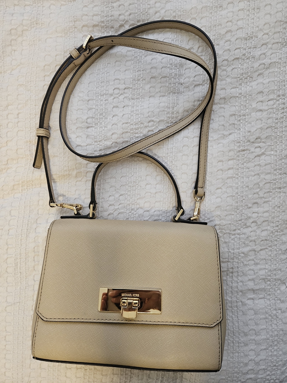 Michael Kors Cream Crossbody Top-Handle Bag